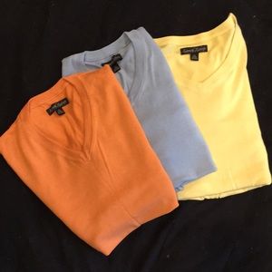 Long sleeve V-neck thin layer sweater